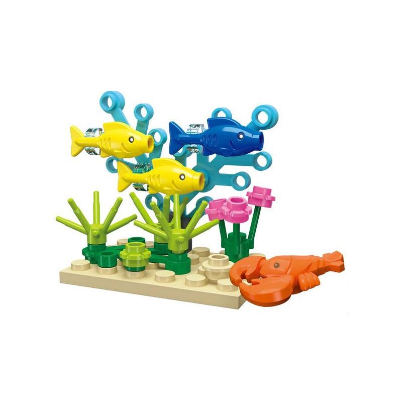 JIESTAR 59048 ĐÁY BIỂN bộ đồ chơi xếp lắp ráp ghép mô hình Creator Sáng Tạo 22 khối