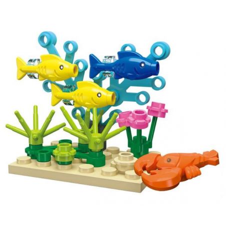 JIESTAR 59048 ĐÁY BIỂN bộ đồ chơi xếp lắp ráp ghép mô hình Creator Sáng Tạo 22 khối