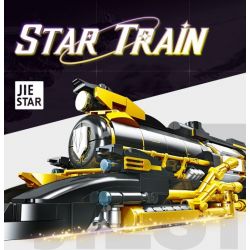 JIESTAR 58113 TÀU MÁI VÒM NGÔI SAO bộ đồ chơi xếp lắp ráp ghép mô hình STAR TRAIN 1270 khối