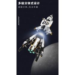 TAKUGI T5005 5005 KHÁM PHÁ KHÔNG GIAN TÀU CON THOI VŨ TRỤ bộ đồ chơi xếp lắp ráp ghép mô hình City SPACE EXPLANATION Thành Phố 1274 khối