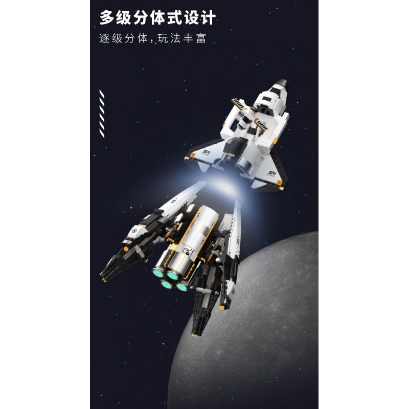 TAKUGI T5005 5005 KHÁM PHÁ KHÔNG GIAN TÀU CON THOI VŨ TRỤ bộ đồ chơi xếp lắp ráp ghép mô hình City SPACE EXPLANATION Thành Phố 1274 khối