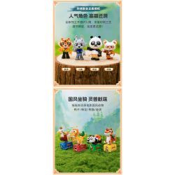 PANTASY 86513 XE KUNG FU PANDA RACCOON BẬC THẦY bộ đồ chơi xếp lắp ráp ghép mô hình Movie & Game Phim Và Trò Chơi 300 khối