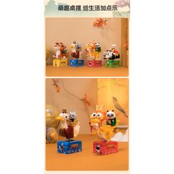 PANTASY 86513 XE KUNG FU PANDA RACCOON BẬC THẦY bộ đồ chơi xếp lắp ráp ghép mô hình Movie & Game Phim Và Trò Chơi 300 khối