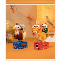 PANTASY 86513 XE KUNG FU PANDA RACCOON BẬC THẦY bộ đồ chơi xếp lắp ráp ghép mô hình Movie & Game Phim Và Trò Chơi 300 khối