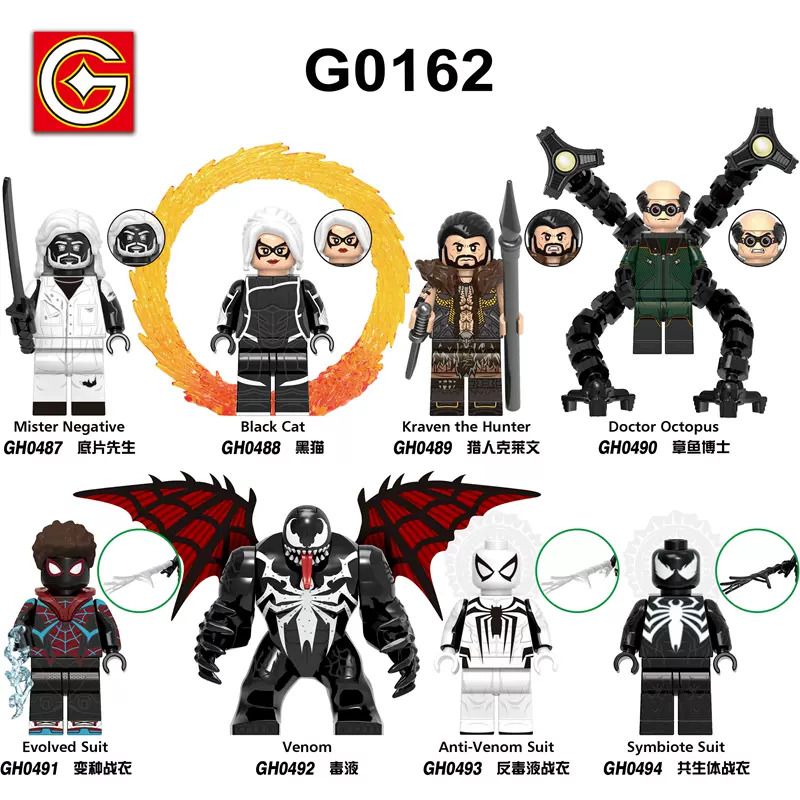 G CARD G0162 0162 GH0487 0487 GH0488 0488 GH0489 0489 GH0490 0490 GH0491 0491 GH0492 0492 GH0493 0493 GH0494 0494 8 LOẠI NHÂN VẬT NGƯỜI NHỆN bộ đồ chơi xếp lắp ráp ghép mô hình Super Heroes Siêu Nhân Anh Hùng