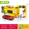 SEMBO 714525 CẢNH ĐƯỜNG PHỐ HỒNG KÔNG BK.5 GIAO THÔNG THUẬN TIỆN bộ đồ chơi xếp lắp ráp ghép mô hình Racers Đua Tốc Độ 271 khối