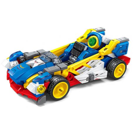 SEMBO 714315 HẠM ĐỘI MÁT MẺ CỖ XE CÁNH BAY bộ đồ chơi xếp lắp ráp ghép mô hình Racers Đua Tốc Độ 257 khối