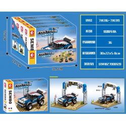 SEMBO 714319 HẠM ĐỘI THÚ VỊ CẢNH OFF-ROAD CỦA WRANGLER bộ đồ chơi xếp lắp ráp ghép mô hình Racers Đua Tốc Độ 358 khối