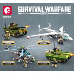 SEMBO 207082 CHIẾN TRANH SINH TỒN XE TĂNG ĐẤU CHỦ LỰC T72 bộ đồ chơi xếp lắp ráp ghép mô hình Military Army T72 MAIN BATTLE TANK Quân Sự Bộ Đội 358 khối