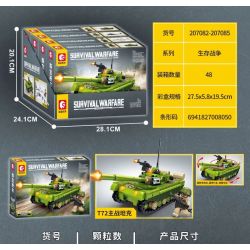 SEMBO 207084 CHIẾN TRANH SINH TỒN TRỰC THĂNG MI-28 bộ đồ chơi xếp lắp ráp ghép mô hình Military Army MI 28 HELICOPTER Quân Sự Bộ Đội 225 khối