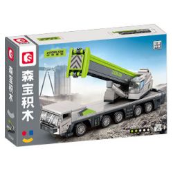 SEMBO 705114 ZOOMLION CẦN CẨU bộ đồ chơi xếp lắp ráp ghép mô hình ZOOMLION TRUCK CRANE 332 khối