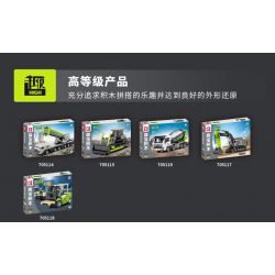 SEMBO 705114 ZOOMLION CẦN CẨU bộ đồ chơi xếp lắp ráp ghép mô hình ZOOMLION TRUCK CRANE 332 khối