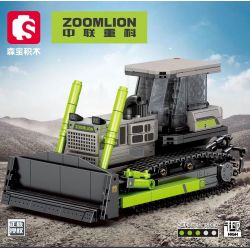 SEMBO 705115 ZOOMLION MÁY ỦI bộ đồ chơi xếp lắp ráp ghép mô hình ZOOMLION BULLDOZER 568 khối