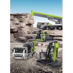 SEMBO 705115 ZOOMLION MÁY ỦI bộ đồ chơi xếp lắp ráp ghép mô hình ZOOMLION BULLDOZER 568 khối