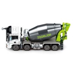 SEMBO 705116 ZOOMLION XE TRỘN BÊ TÔNG bộ đồ chơi xếp lắp ráp ghép mô hình ZOOMLION TRUCK MIXER 368 khối