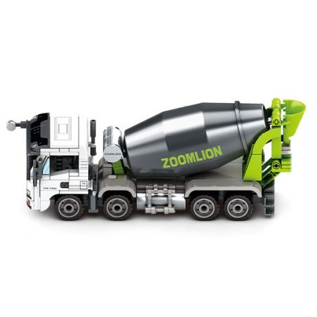 SEMBO 705116 ZOOMLION XE TRỘN BÊ TÔNG bộ đồ chơi xếp lắp ráp ghép mô hình ZOOMLION TRUCK MIXER 368 khối