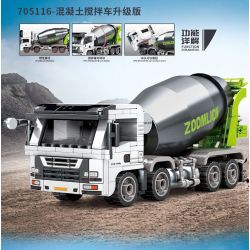 SEMBO 705116 ZOOMLION XE TRỘN BÊ TÔNG bộ đồ chơi xếp lắp ráp ghép mô hình ZOOMLION TRUCK MIXER 368 khối