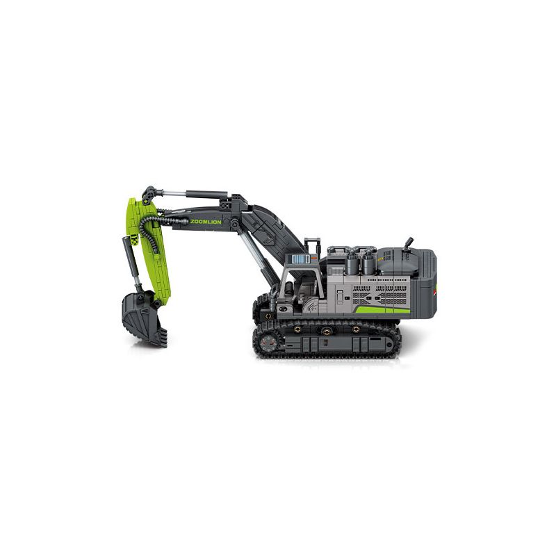 SEMBO 705117 ZOOMLION MÁY XÚC bộ đồ chơi xếp lắp ráp ghép mô hình ZOOMLION EXCAVATOR 664 khối