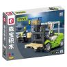 SEMBO 705118 ZOOMLION CẢNH VẬN HÀNH XE NÂNG bộ đồ chơi xếp lắp ráp ghép mô hình City Thành Phố 646 khối