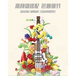 WANGAO 288014 HOA ĐÀN GUITAR bộ đồ chơi xếp lắp ráp ghép mô hình Creator Sáng Tạo