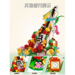 WANGAO 288014 HOA ĐÀN GUITAR bộ đồ chơi xếp lắp ráp ghép mô hình Creator Sáng Tạo