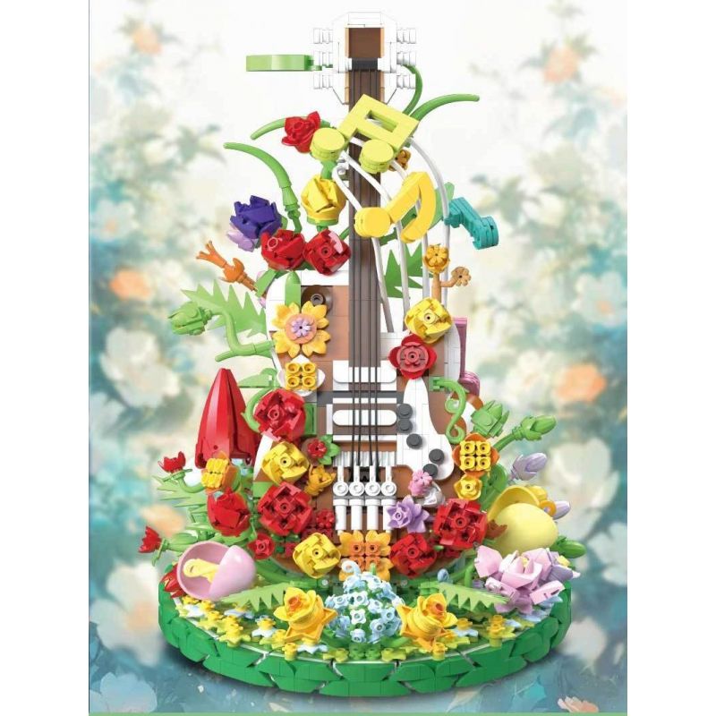WANGAO 288014 HOA ĐÀN GUITAR bộ đồ chơi xếp lắp ráp ghép mô hình Creator Sáng Tạo