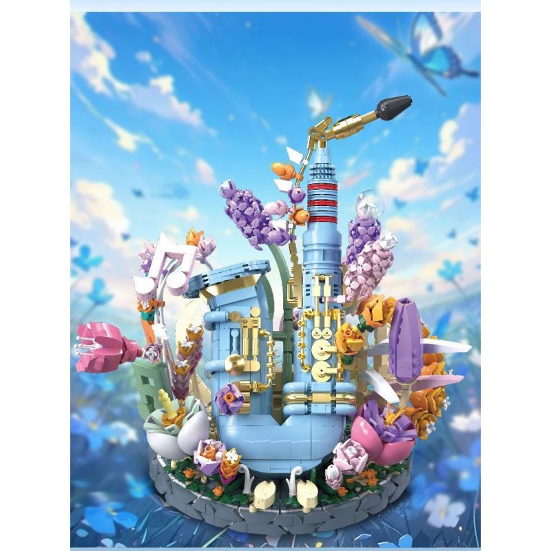 WANGAO 288015 HOA KÈN SAXOPHONE bộ đồ chơi xếp lắp ráp ghép mô hình Creator Sáng Tạo