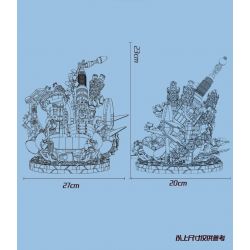 WANGAO 288015 HOA KÈN SAXOPHONE bộ đồ chơi xếp lắp ráp ghép mô hình Creator Sáng Tạo