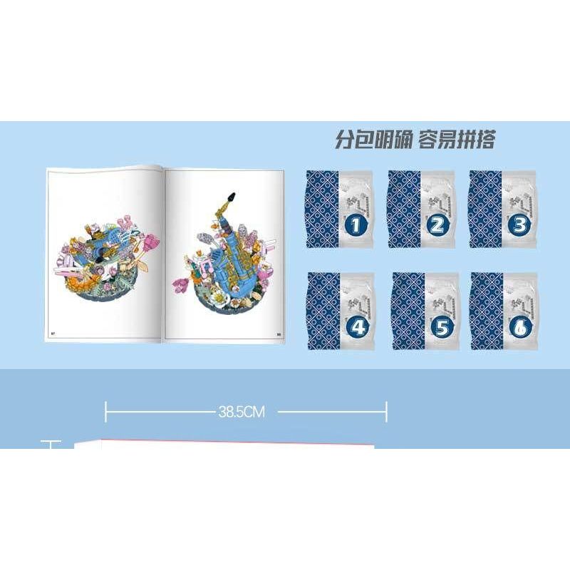 WANGAO 288015 HOA KÈN SAXOPHONE bộ đồ chơi xếp lắp ráp ghép mô hình Creator Sáng Tạo