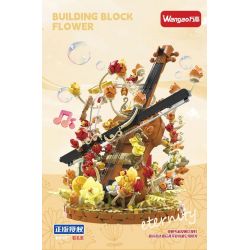 WANGAO 288016 HOA VIOLON bộ đồ chơi xếp lắp ráp ghép mô hình Creator Sáng Tạo