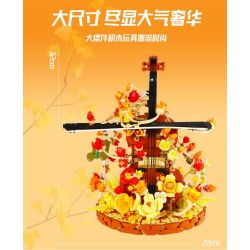 WANGAO 288016 HOA VIOLON bộ đồ chơi xếp lắp ráp ghép mô hình Creator Sáng Tạo