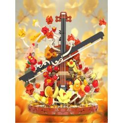 WANGAO 288016 HOA VIOLON bộ đồ chơi xếp lắp ráp ghép mô hình Creator Sáng Tạo