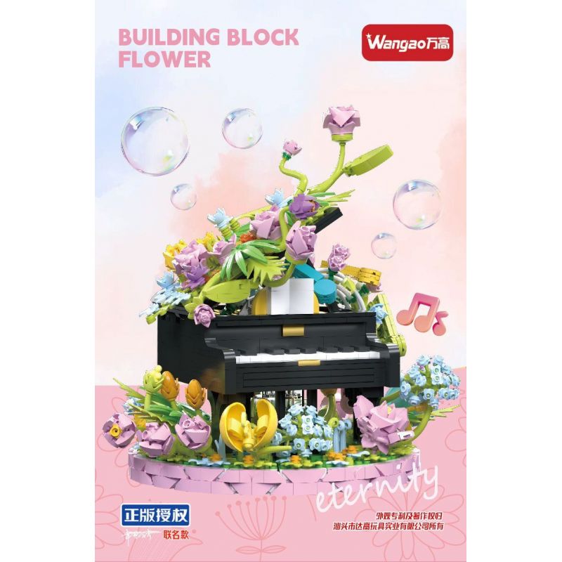 WANGAO 288017 HOA ĐÀN PIANO bộ đồ chơi xếp lắp ráp ghép mô hình Creator Sáng Tạo