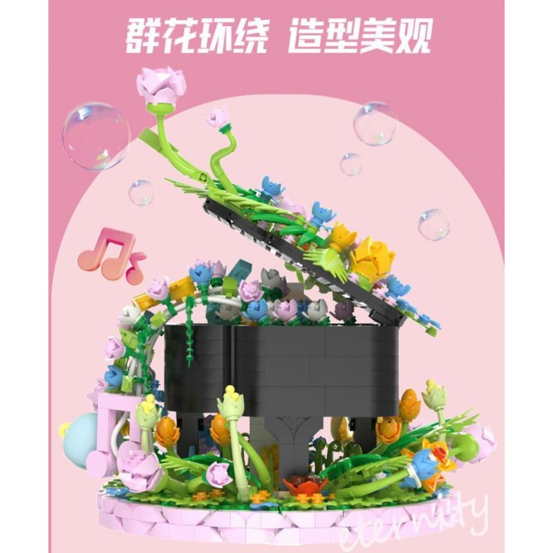 WANGAO 288017 HOA ĐÀN PIANO bộ đồ chơi xếp lắp ráp ghép mô hình Creator Sáng Tạo