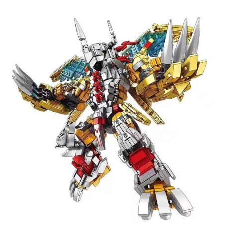 ZB696 DIGIMON BATTLEGREYMON bộ đồ chơi xếp lắp ráp ghép mô hình Movie & Game WAR MECHA Phim Và Trò Chơi 1200 khối