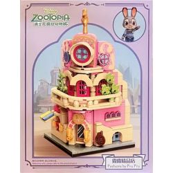 QMAN ENLIGHTEN KEEPPLEY 160Q123S008 VƯỜN THÚ CỦA DISNEY CỬA HÀNG LULU bộ đồ chơi xếp lắp ráp ghép mô hình Movie & Game ZOOTOPIA FASHIONS BY FRU Phim Và Trò Chơi