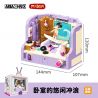 AREA-X AB0037 0037 MR BEAN PHÒNG NGỦ CỦA bộ đồ chơi xếp lắp ráp ghép mô hình Movie & Game MR. BEAN BEDROOM Phim Và Trò Chơi