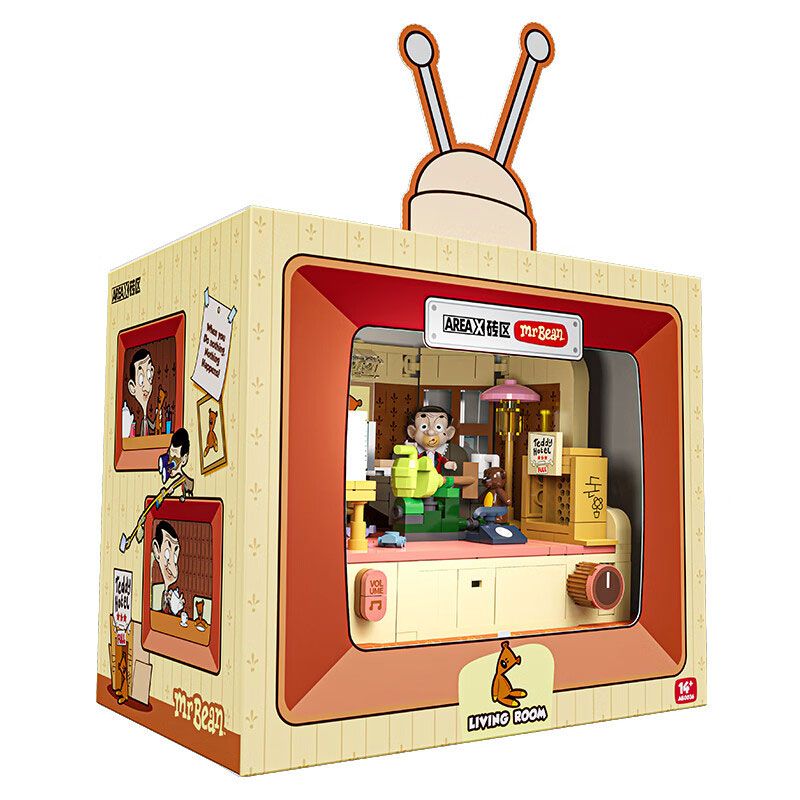 AREA-X AB0036 0036 MR. BEAN PHÒNG KHÁCH CỦA bộ đồ chơi xếp lắp ráp ghép mô hình Movie & Game MR. BEAN LIVING ROOM Phim Và Trò Chơi