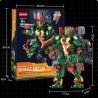 WANGAO 288009 NINJA RÙA ĐỘT BIẾN TUỔI TEEN MICHELANGELO bộ đồ chơi xếp lắp ráp ghép mô hình Movie & Game BLUE MECHA Phim Và Trò Chơi