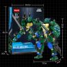 WANGAO 288008 NINJA RÙA ĐỘT BIẾN TUỔI TEEN LEONARDO bộ đồ chơi xếp lắp ráp ghép mô hình Movie & Game BLUE MECHA Phim Và Trò Chơi
