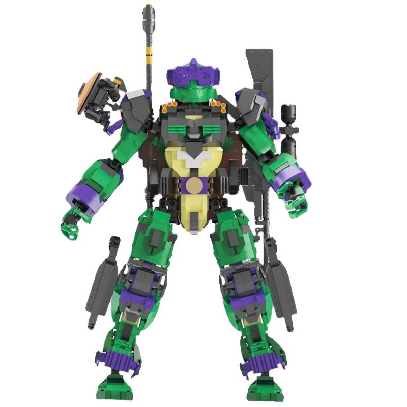 Lego Wangao 288006 Purple Mecha Xếp hình lắp ráp ghép mô hình Ninja rùa đột biến tuổi teen: Donatello