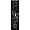 WANGAO 288006 NINJA RÙA ĐỘT BIẾN TUỔI TEEN DONATELLO bộ đồ chơi xếp lắp ráp ghép mô hình Movie & Game PURPLE MECHA Phim Và Trò Chơi