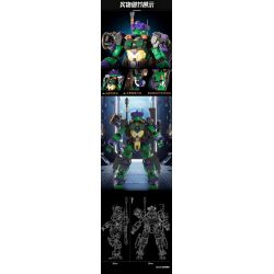 WANGAO 288006 NINJA RÙA ĐỘT BIẾN TUỔI TEEN DONATELLO bộ đồ chơi xếp lắp ráp ghép mô hình Movie & Game PURPLE MECHA Phim Và Trò Chơi