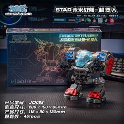 SMALL ANGLE JD022 NGÔI SAO ROBOT CHIẾN HẠM TƯƠNG LAI bộ đồ chơi xếp lắp ráp ghép mô hình FUTURE BATTLESHIP 451 khối