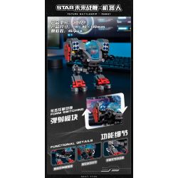 SMALL ANGLE JD022 NGÔI SAO ROBOT CHIẾN HẠM TƯƠNG LAI bộ đồ chơi xếp lắp ráp ghép mô hình FUTURE BATTLESHIP 451 khối