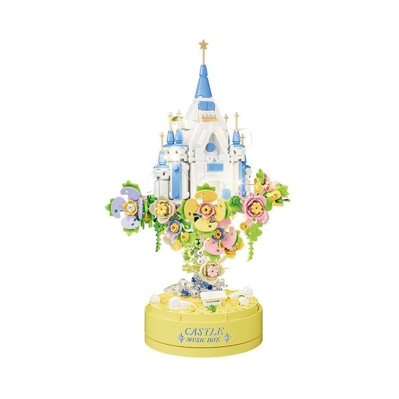 CAYI 8311 HỘP NHẠC LÂU ĐÀI bộ đồ chơi xếp lắp ráp ghép mô hình CASTLE MUSIC BOX 601 khối