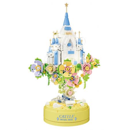 CAYI 8311 HỘP NHẠC LÂU ĐÀI bộ đồ chơi xếp lắp ráp ghép mô hình CASTLE MUSIC BOX 601 khối