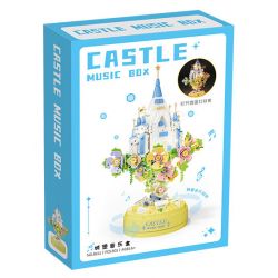 CAYI 8311 HỘP NHẠC LÂU ĐÀI bộ đồ chơi xếp lắp ráp ghép mô hình CASTLE MUSIC BOX 601 khối