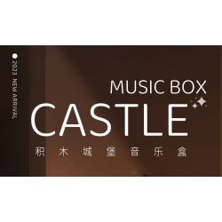 CAYI 8311 HỘP NHẠC LÂU ĐÀI bộ đồ chơi xếp lắp ráp ghép mô hình CASTLE MUSIC BOX 601 khối