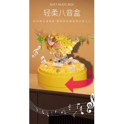 CAYI 8311 HỘP NHẠC LÂU ĐÀI bộ đồ chơi xếp lắp ráp ghép mô hình CASTLE MUSIC BOX 601 khối